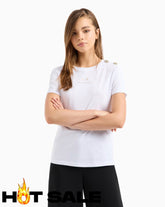 T-Shirt Women White Armani Exchange Camiseta